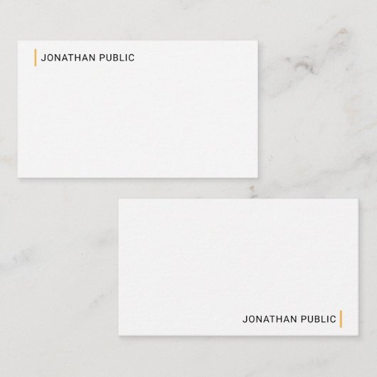 Moderne, elegante Sjabloon voor eenvoudig ontwerp  (Voorkant / Achterkant)