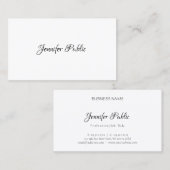 Moderne, elegante Sjabloon voor eenvoudig ontwerp  Visitekaartje (Voorkant / Achterkant)