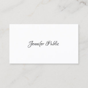 Moderne, elegante Sjabloon voor eenvoudig ontwerp Visitekaartje