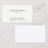 Moderne, elegante Sjabloon voor eenvoudige ontwerp Visitekaartje (Voorkant / Achterkant)