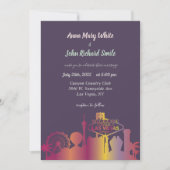 Moderne elegante skyline van Las Vegas City Kaart (Voorkant)