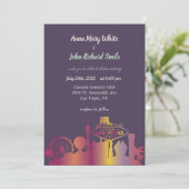 Moderne elegante skyline van Las Vegas City Kaart (Staand voorkant)