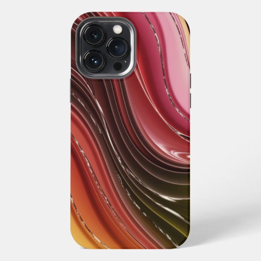 Moderne elegante slanke heldere gradiënt iPhone hoesje (Achterkant)