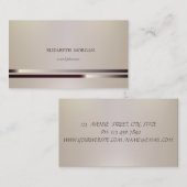 Moderne, elegante sofistische architectuur, gestre visitekaartje (Voorkant / Achterkant)