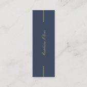 Moderne Elegante Solicitor Professional Blauw Geel Mini Visitekaartje (Voorkant)