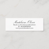 Moderne Elegante Solicitor Professional Geel Mini Visitekaartje (Achterkant)