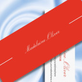 Moderne Elegante Solicitor Professional Red Mini Visitekaartje