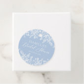 Moderne Elegante 'Something Blue' Bruidsdouche  Bedankjes Labels (In situ)
