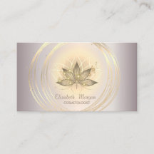 Moderne Elegante Sparkle Gouden Cirkels Lotus