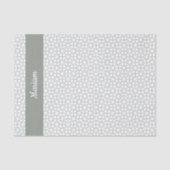 Moderne Elegante Sterpatroon Monogram Tissuepapier (Voorkant)