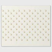 Moderne elegante sterren minimalistische kerstboom cadeaupapier (Vlak)