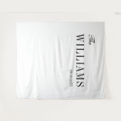 Moderne elegante stijlvolle bruiloft achtergrond wandkleed (Voorkant (horizontaal))