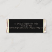 Moderne, elegante, stijlvolle Geometrische Gold-sc Mini Visitekaartje (Achterkant)