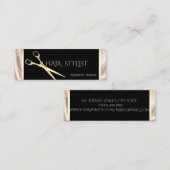 Moderne, elegante, stijlvolle Geometrische Gold-sc Mini Visitekaartje (Voorkant / Achterkant)