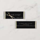 Moderne elegante stijlvolle geometrische grijs, sc mini visitekaartje (Voorkant / Achterkant)