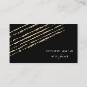 Moderne Elegante Stijlvolle, Glitter Strepen, Zwar Visitekaartje