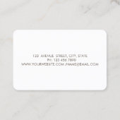 Moderne elegante stijlvolle goudcirkels penseelstr visitekaartje (Achterkant)