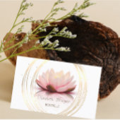 Moderne elegante stijlvolle, gouden cirkels Lotus Visitekaartje