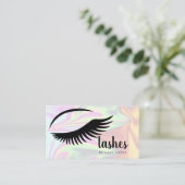 Moderne, elegante, stijlvolle holografische zweeps visitekaartje (Staand voorkant)