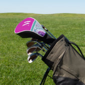 Moderne Elegante Stijlvolle Initiële Monogram Golfheadcover (Insitu)