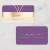 Moderne elegante, stijlvolle iole, Gold, schaar Visitekaartje (Voorkant / Achterkant)