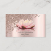 Moderne Elegante Stijlvolle Roze Gouden Diamanten Visitekaartje (Voorkant)