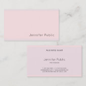 Moderne elegante, stijlvolle  roze Paarse vlek Visitekaartje (Voorkant / Achterkant)