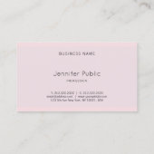 Moderne elegante, stijlvolle  roze Paarse vlek Visitekaartje (Achterkant)