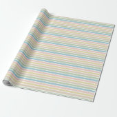 Moderne Elegante Strepenpatroon Inpakpapier (Uitgerold)