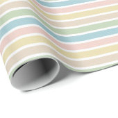 Moderne Elegante Strepenpatroon Inpakpapier (Rol Hoek)