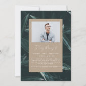 Moderne elegante sympathie rouwfoto herinnering (Voorkant)