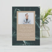 Moderne elegante sympathie rouwfoto herinnering (Staand voorkant)