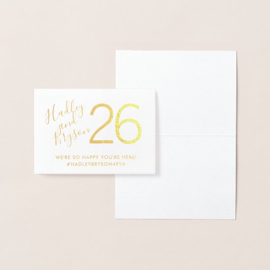 Moderne Elegante Tafelnummers ECHTE FOLIE (Display)