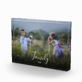 Moderne, elegante tekstbedekking familie fotoblokken (Rechts)