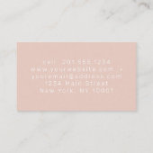 Moderne elegante terracotta professionele bedrijf visitekaartje (Achterkant)
