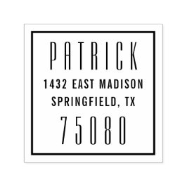 Moderne Elegante Terugkeeradres Zelfinkting Stempe Zelfinktende Stempel