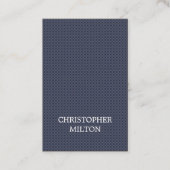 Moderne Elegante Textuur Blauw Kraft Papier Consul Visitekaartje (Voorkant)