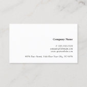 Moderne Elegante Textuur Grijze Faux Gouden Lijn Visitekaartje (Achterkant)