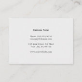 Moderne Elegante Textuur Grijze Monogram Advocaat Visitekaartje (Achterkant)