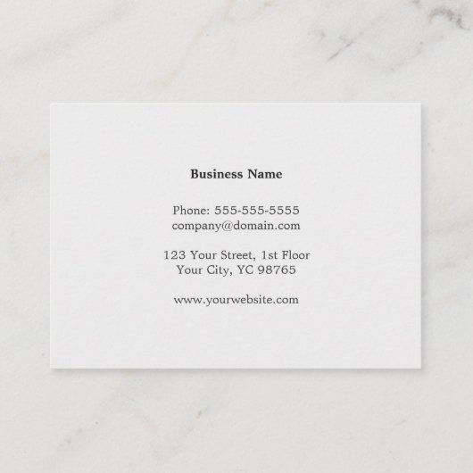 Moderne Elegante Textuur Grijze Monogram Advocaat Visitekaartje (Achterkant)