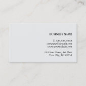 Moderne Elegante Textuur Grijze Monogram Consultan Visitekaartje (Achterkant)