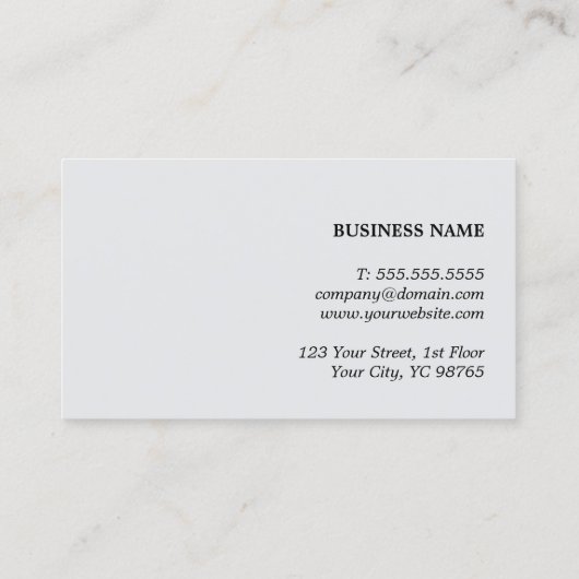 Moderne Elegante Textuur Grijze Monogram Consultan Visitekaartje (Achterkant)