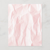 Moderne Elegante Textuur Licht Roze Make-up Arties Flyer (Achterkant)