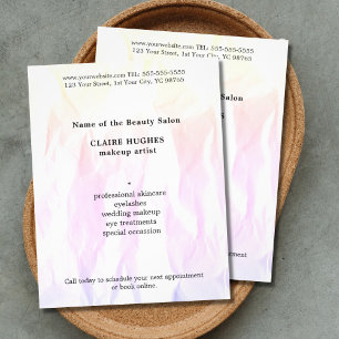 Moderne elegante textuur lichtroze makreel flyer