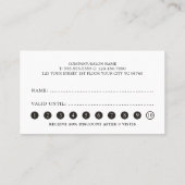 Moderne Elegante Textuur Roze Blauwe Loyaliteit Ka Klantenkaartje (Achterkant)