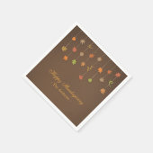 Moderne Elegante Thanksgiving Party Papieren serve Servet (Hoek)