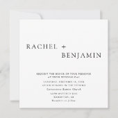 Moderne Elegante Tijdloze Minimalistische Klassiek Kaart (Voorkant)