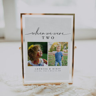 Moderne elegante toen we waren leeftijd foto tafel