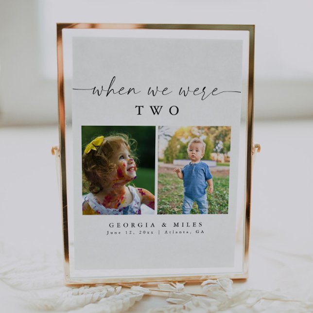 Moderne elegante toen we waren leeftijd foto tafel (Creator heeft geüpload)