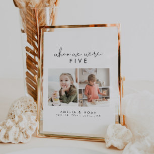 Moderne elegante toen we waren leeftijd foto tafel